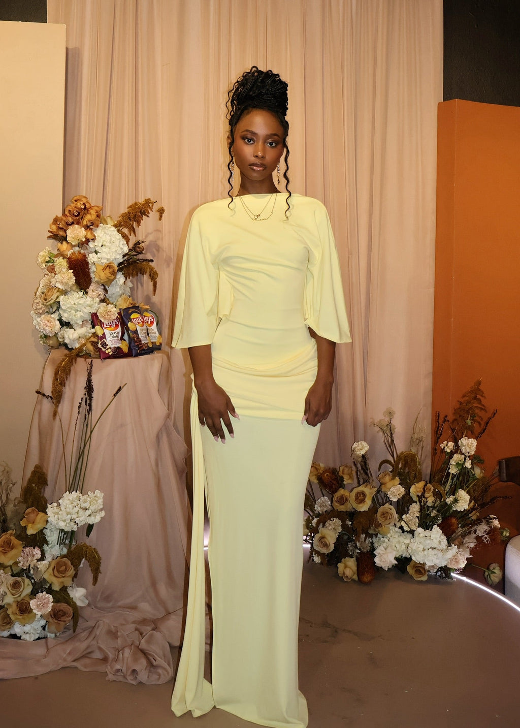 Alice draped maxi dress