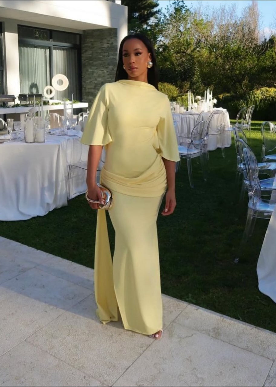 Alice draped maxi dress