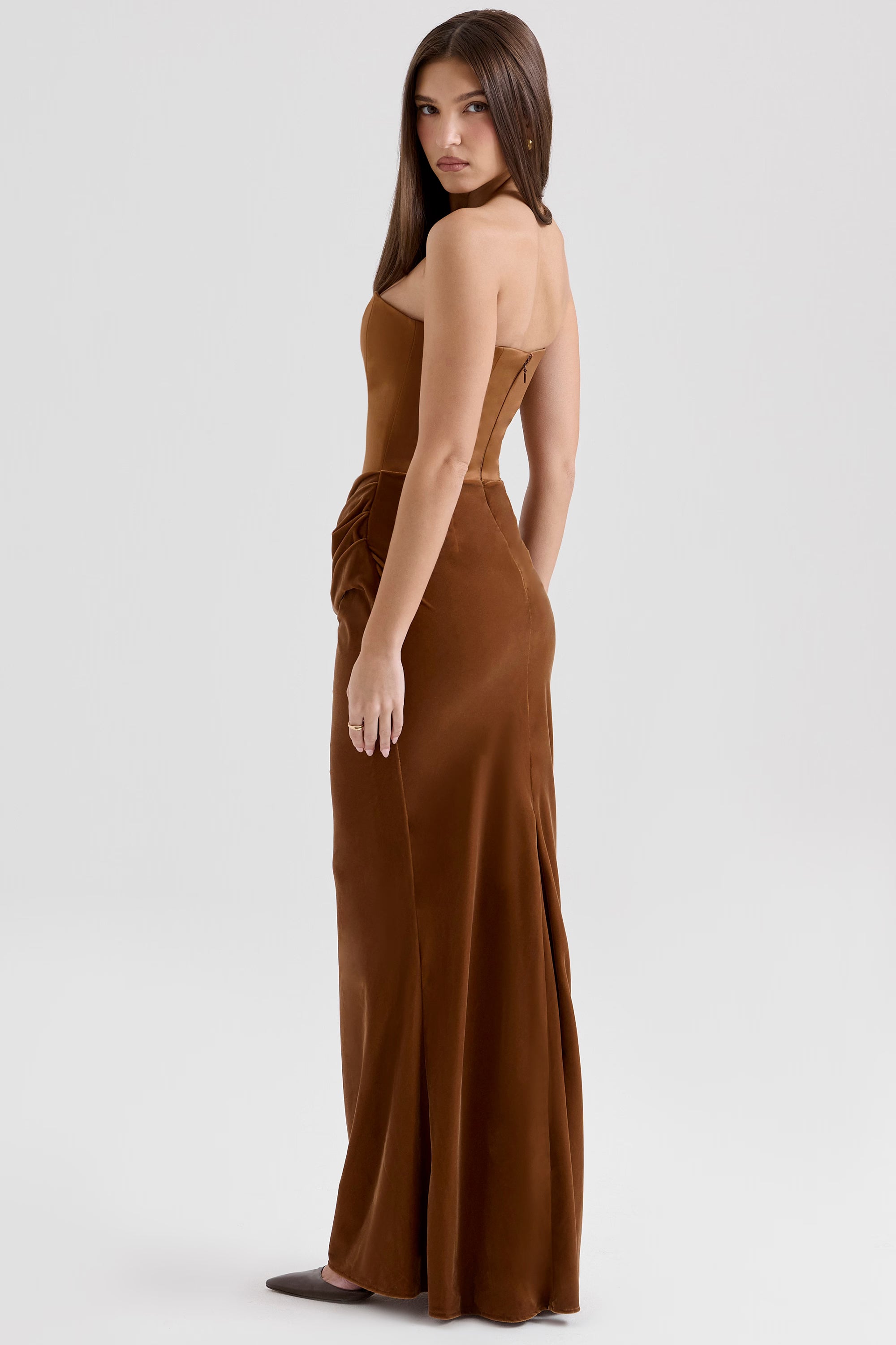 Adeline strapless maxi dress
