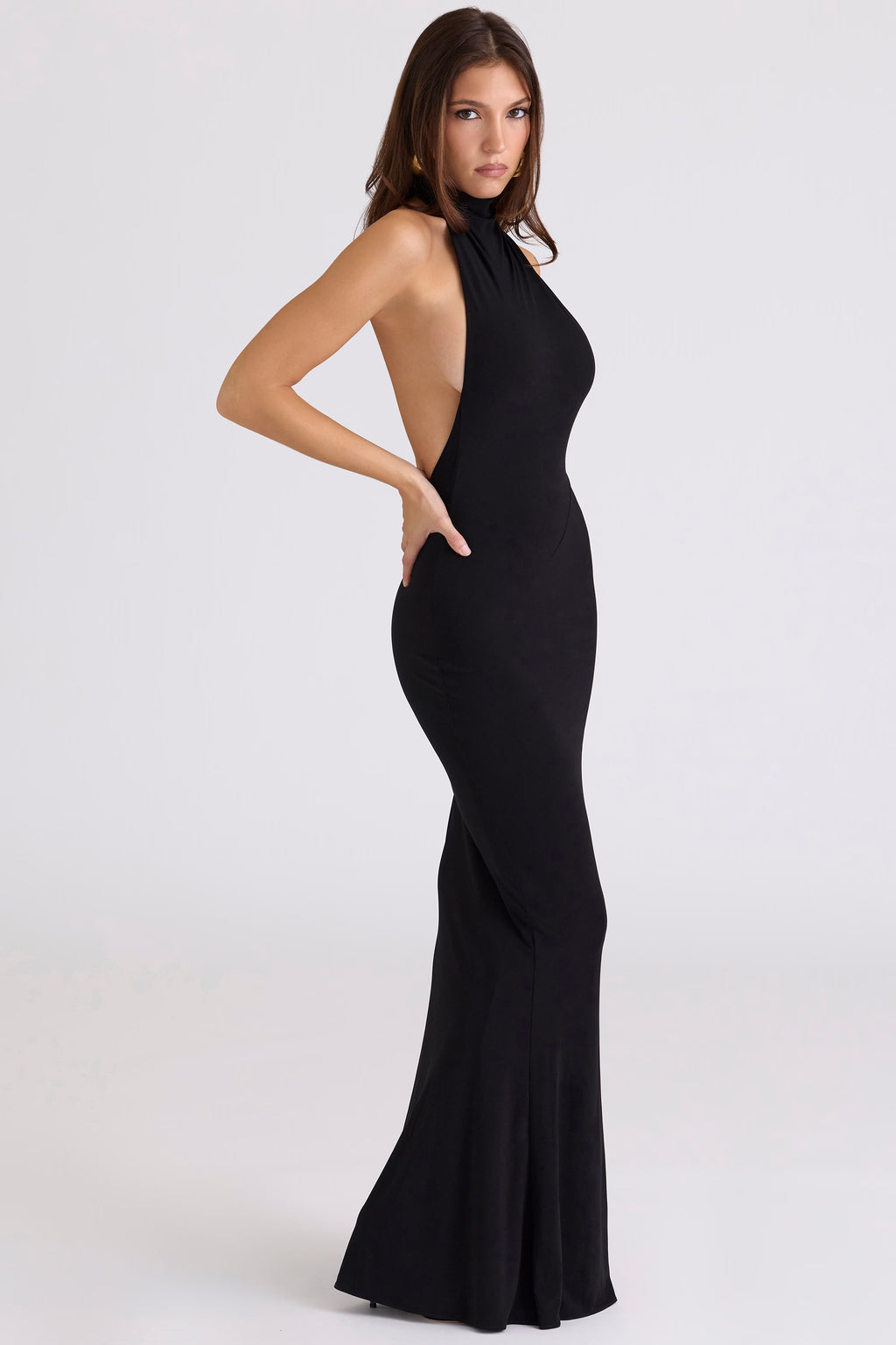 Amelia halter maxi dress